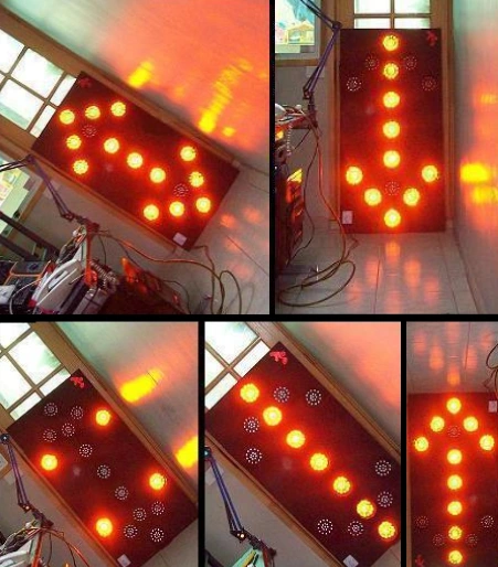 señales flechas led direccionales